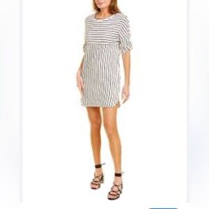 Max Studio cotton blend Striped Dress